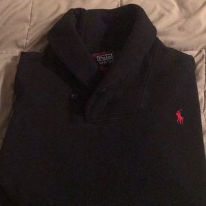 Navy Polo Sweatshirt